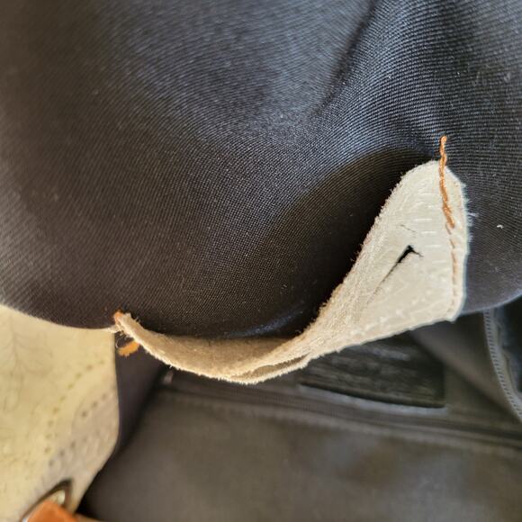 Borse in Pelle Genuine Leather Satchel Crossbody Purse in Cream - Picture 4 of 13